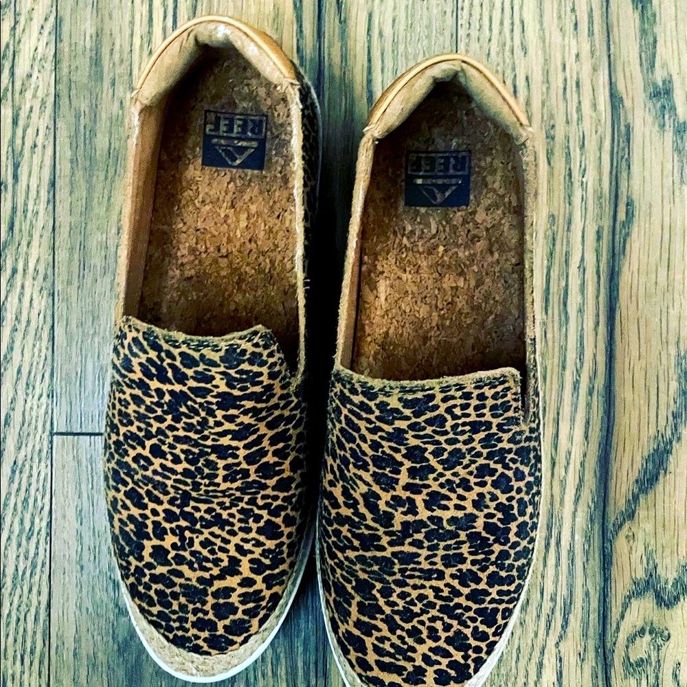 Reef Women's Cushion Sunrise SE Slip-On Sneaker - Leopard